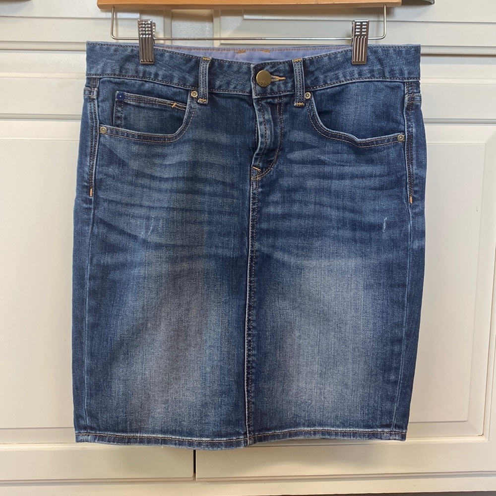 GAP Denim Jean Skirt 27/4 Faded Look